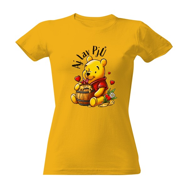 Tričko s potiskem Aj lav Pjů 