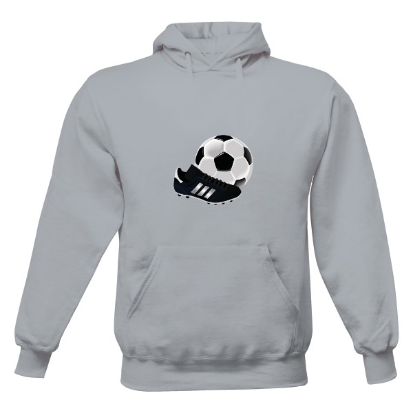 Pánská mikina s kapucí Just Hoods s potiskem Fotbal