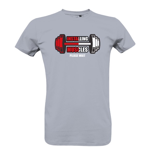 Tričko s potiskem Installing muscles