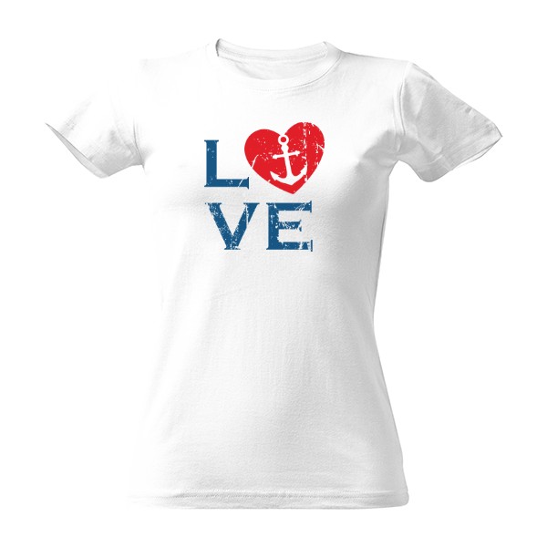 Tričko s potiskem Love - tričko pro vodáky