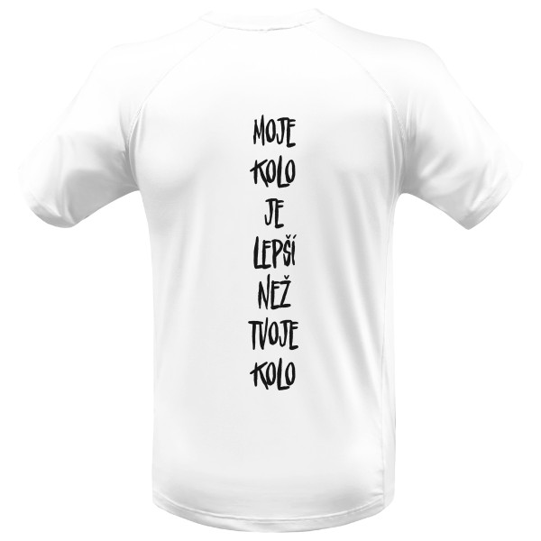 Pánské funkční tričko Premium s potiskem Moje kolo - černá