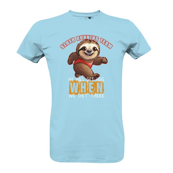 Tričko s potiskem Sloth running team