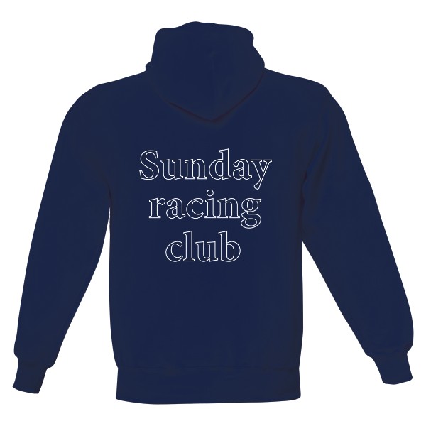 Pánská mikina s kapucí Just Hoods s potiskem Sunday racing club