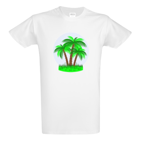 Tričko s potiskem Palmy