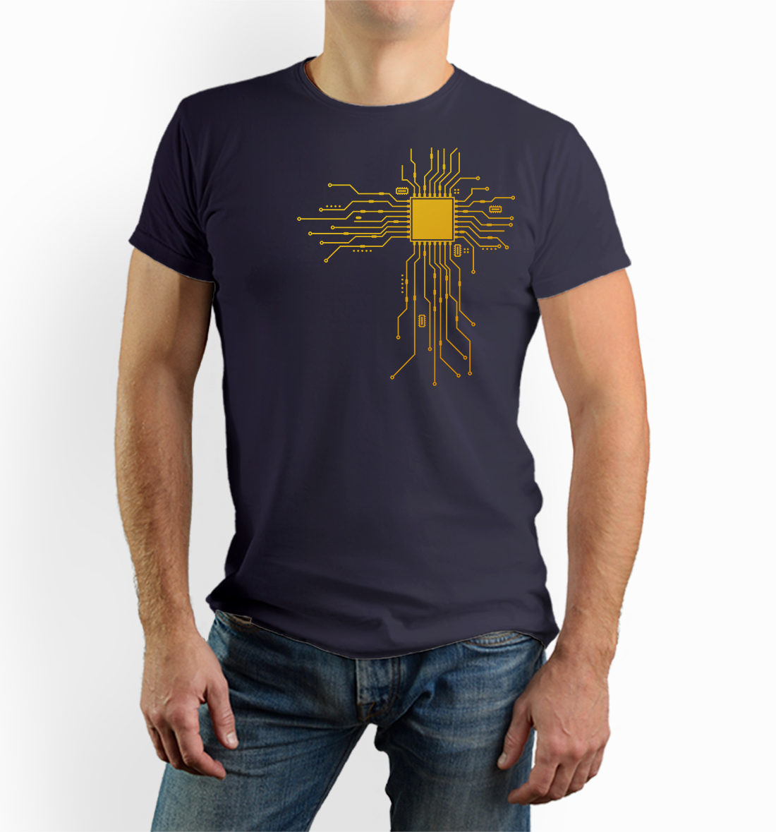 Tričko s potiskem Tričko pro itčkáře procesor počítač