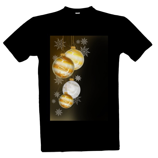 Tričko s potiskem Vánoční ozdoby